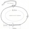 Sterling Silver Cross Bracelet for Women, Chain with Cross, Good Faith, Confirmation, Anniversary, Birthday - 2 of 4