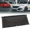 Unique Bargains PVC Retractable Car Window Sun Shade Visor Windshield Roller Blind 49.2" x 22.05" Black 1 Pc - image 2 of 4