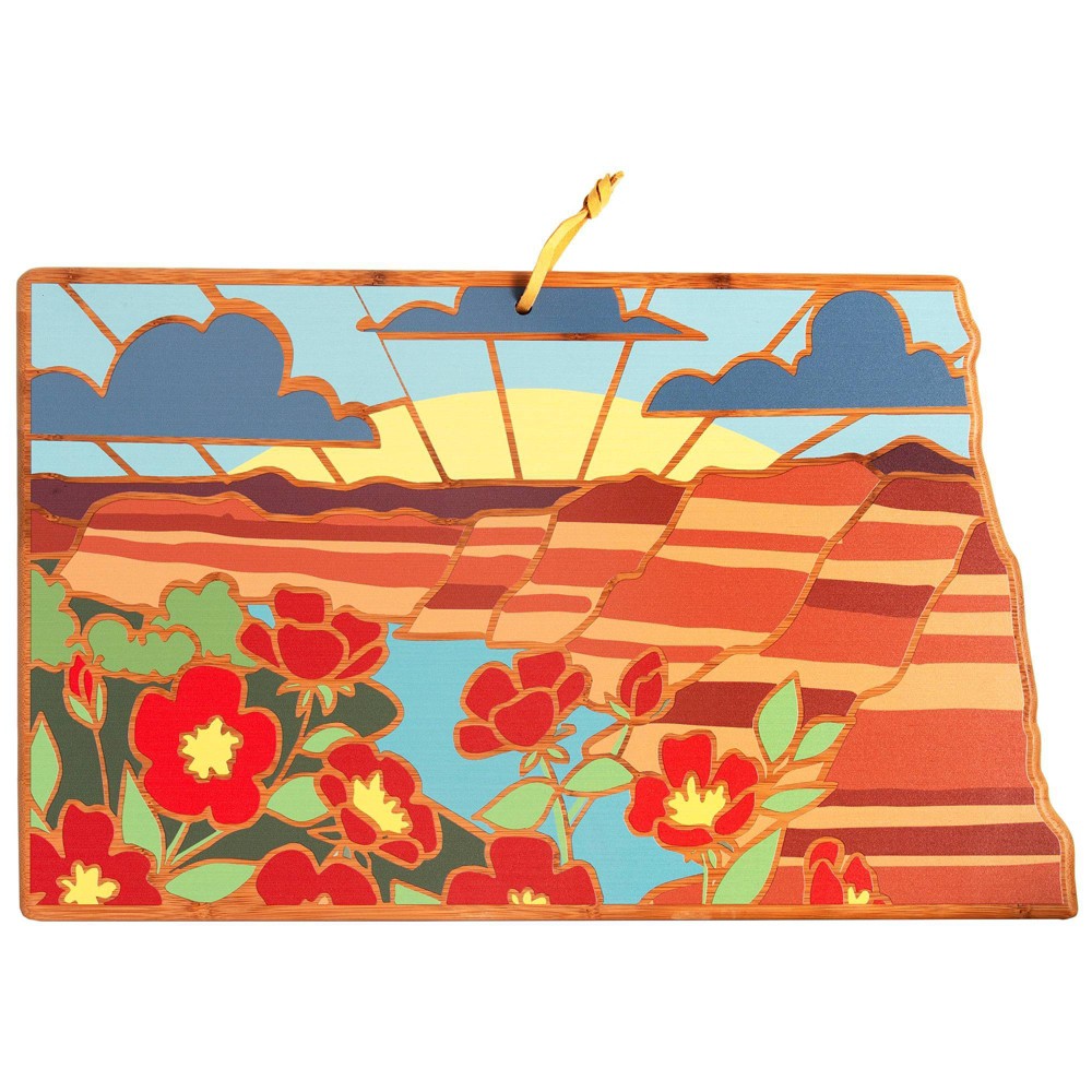 Totally Bamboo North Dakota Summer Stokes Cutting Board