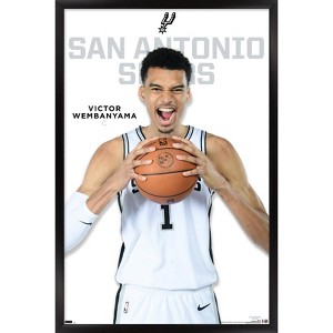 Trends International NBA San Antonio Spurs - Victor Wembanyama Feature Series 23 Framed Wall Poster Prints - 1 of 4