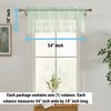 HLC.ME Jolene Floral Rod Pocket Lace Sheer Short Valance for Small Windows, Kitchen and Bathroom - 2 of 4