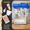 Great Northern Popcorn 8 oz. Foundation Popcorn Machine with Cart - Blue - 4 of 4