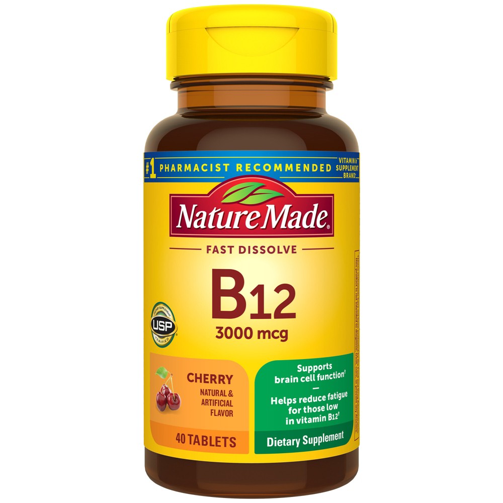 Photos - Vitamins & Minerals Nature Made Vitamin B12 Sublingual 3000 mcg, Energy Metabolism Support Loz