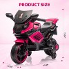 Jojoka 6V Kids Ride On Motorcycle w/Training Wheels, Electric Bike Toy w/Headlight, Horn & Music, Gift for Ages 3-6 - 3 of 4