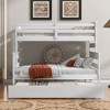 Twin over Full Wood Bunk Bed Frame with Drawers/ Twin Size Trundle Bed 4W -ModernLuxe - 3 of 4
