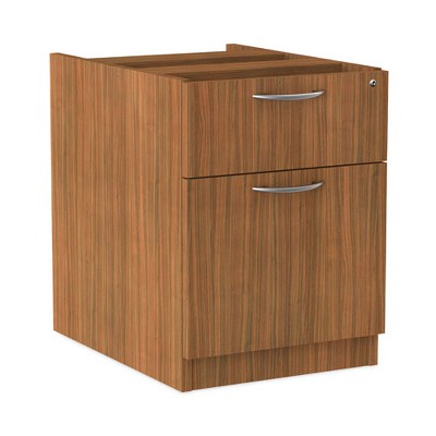 Modern Walnut 2-Drawer Lockable Legal Size File Cabinet