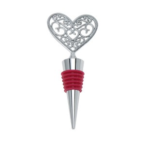 Unique Bargains Silicone Ring Petal Heart Stopper Aluminum Alloy TPE 4.37"x1.89"x0.79" 1 Pc - 1 of 3