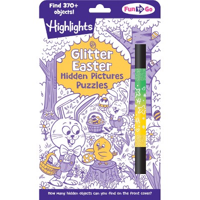 Glitter Easter Hidden Pictures Puzzles - (Highlights Fun to Go) (Paperback)