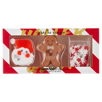 Holler and Glow Ready to Kringle Festive Bathing Trio Gift Set - 3ct