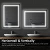 FONTOI Bathroom Wall Mirror Modern Vanity Mirror with Sleek Frame and Easy Mount Design for Bathroom or Home Interiors, Silver, 31.5"*1.8"*23.5" - 2 of 4