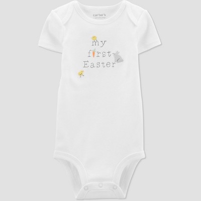 Carter's Just One You®️ Baby 'My First Easter' Bodysuit - White 9M