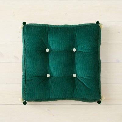 Green floor pillow sale