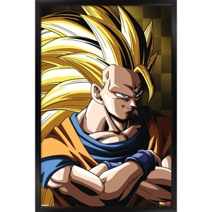 Trends International Dragon Ball Z: Cell Saga - Goku Super Saiya Framed Wall Poster Prints - 1 of 4