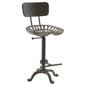 Austin Adjustable Tractor Seat Counter Height Barstool with Back - Carolina Chair & Table