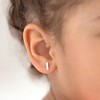 Girls' Tiny Polished Bar Screw Back Sterling Silver Earrings - In Season Jewelry - 3 of 4