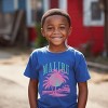 The Juniper Shop Retro Malibu Palm Tree Youth Short Sleeve Tee - M - Royal - 4 of 4