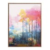 Kate & Laurel All Things Decor 31.5"x41.5" Sylvie Beaded Colorful Forest Landscape Framed Canvas by The Creative Bunch Studio Gold - 2 of 4