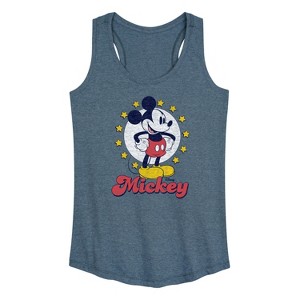 Women's - Disney - Mickey Stars Graphic Racerback Tank - 1 of 4