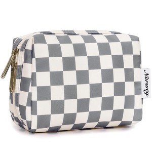 Narwey Small Checkered Makeup Bag for Purse Mini Cosmetic Bag - 1 of 3