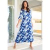 Roaman's Women's Plus Size High Low Jersey Maxi Dress - 3 of 3