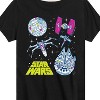 Boys' - Star Wars - Millennium Falcon, Death Star, & Ships Short Sleeve Graphic T-Shirt - 2 of 4