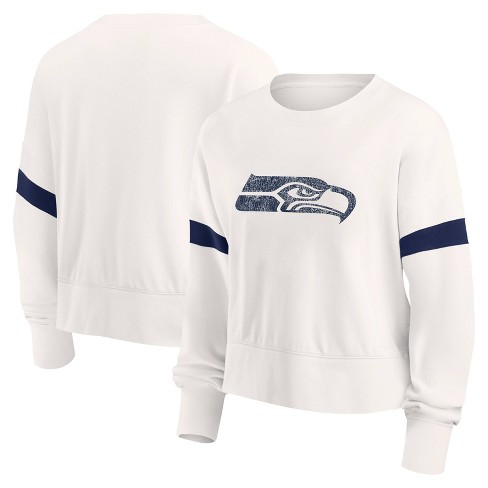 Nfl Seattle Seahawks Women's Primary Antique Long Sleeve Crew Fleece  Sweartshirt : Target
