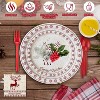 215Pcs Party Supplies Tableware Set Serve 25, Disposable Paper Plates and Napkins for Engagements, Anniversary, Holiday, Birthday - 4 of 4
