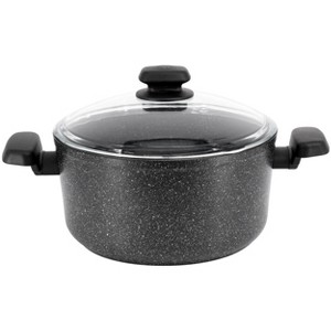 Korkmaz Ornella Non Stick 11 Inch 8 Liter Casserole with Lid in Black - 1 of 4
