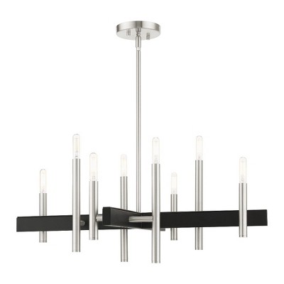 Livex Lighting Denmark 8 - Light Chandelier in  Brushed Nickel