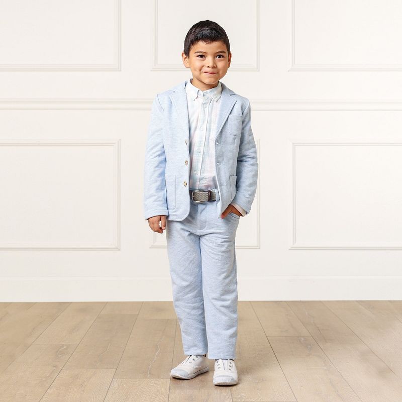 Hope & Henry Boys' Organic Seersucker Suit Jacket, Toddler, 5 of 9