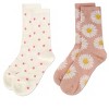 MeMoi Women's 2 Pair Pack Cashmere Blend Crew Socks - 3 of 3