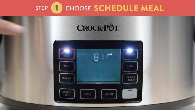 Crock-Pot 6qt MyTime Technology Programmable Slow Cooker - Stainless Steel, 2 of 9, play video