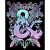 Men's Dungeons & Dragons Pastel Rainbow Sword & Fire Logo Pull Over Hoodie - 2 of 4