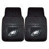 Fanmats 27 x 17 Inch Universal Fit All Weather Protection Vinyl Front Row Floor Mat 2 Piece Set for Cars, Trucks, and SUVs, NFL Philadelphia Eagles - 2 of 4