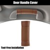 Unique Bargains Universal Faux Leather Soft Car Door Handle Cover 2 Pcs - 2 of 4