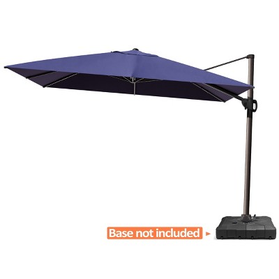 Pellebant 12 x 9 ft Outdoor Shade Parasol Patio Offset Cantilever Umbrella