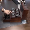 High End Watch Box for Men, 12 Slot Wooden Watch Case With Drawer, Watch Display Box with Glass Lid - 2 of 4