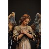 Angel Print on Wooden Easel – Holiday Display Decoration – 27"Tall Set of 2 by Kalalou - 2 of 4