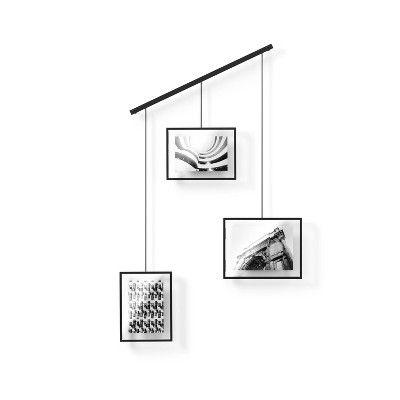 Classic Black Wall-Mounted Picture Frame Set of 3