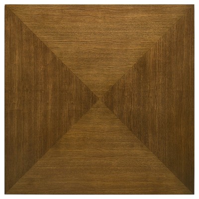 Westerly Square Walnut Wood Coffee Table with Parquet Top