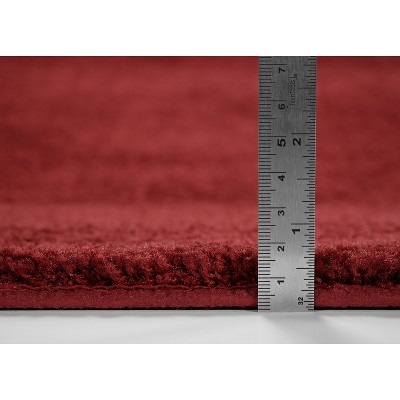 Chili Pepper Red Nylon Traditional 3-Piece Bath Rug Set
