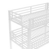 Kumasinova Bunk Bed,Metal Triple Bunk Bed with Ladder,Safety Guardrails for Kids,Bedroom,Noise-reduced Design - 3 of 4