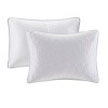 Gulches 3 Piece Full Reversible Bedspread Set,White - 3 of 4