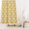 Schatzi Brown Suri Floral Shower Curtain Yellow - Deny Designs: Botanical Microfiber, Easy Care, 71x74 Inch - 2 of 3