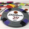 Slickblue 25-Pack Showdown 13.5g Poker Chips, Clay Composite, Sword & Spade Mold, Two-Tone Edge, $0.25-$25,000 - 2 of 3