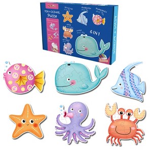 Coloring Jigsaw Kids Puzzle with 10 Markers - 1 of 1
