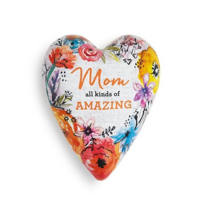 DEMDACO Amazing Mom Art Heart Keeper White