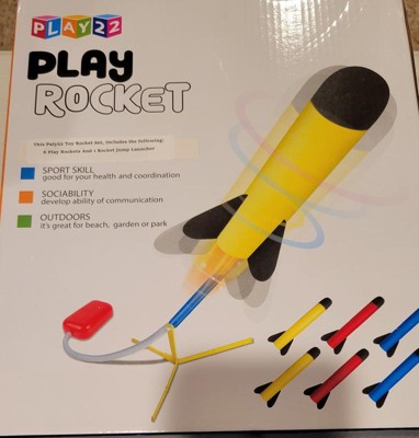 Toy Rocket Launcher - Jump Rocket Set Includes 6 Rockets - Play Rocket  Soars up to 100 Feet - Missile Launcher Best Gift for Boys and Girls - Air