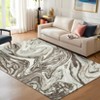 Modern Abstract Area Rug – Washable Stain-Resistant Carpet, Non-Slip & Non-Shedding for Living Room, Bedroom, Office - 3 of 4