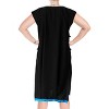HAPPY BAY Women's Summer Vacation Beachwear Swim Suit Loose Bathing Suit Swim Beach Cover-up Dress Robe Medium-Large Black Solid - 3 of 4